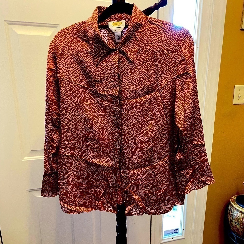 TALBOTS PURE SILK BLOUSE
